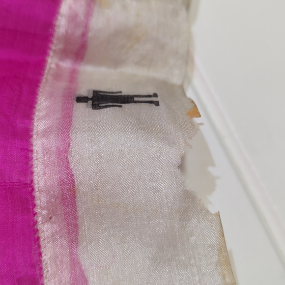 Vintage Ellensburg, WA rodeo pink silk scarf - Picture 5 of 8